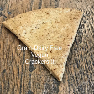 Grain Free & Vegan "Cheddar" Crackers- Vegan