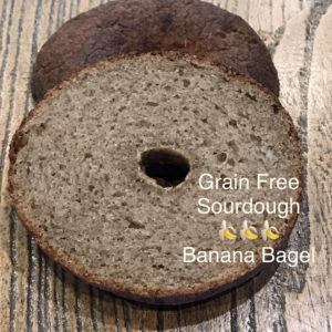 FROZEN___3 Pack- Grain Free Banana Sourdough Bagel- Frozen/Sliced