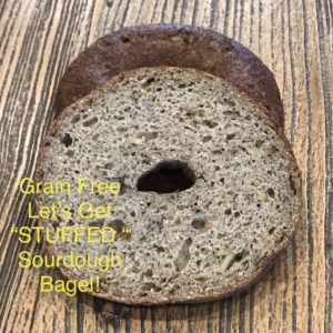 3 Pack- Grain-Free "Leek & Herb" Stuffing Sourdough Bagel- Paleo Vegan AIP