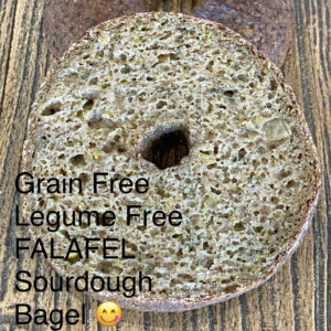 3 Pack- Grain-Free & Legume-Free FALAFEL Sourdough Bagel- Paleo Vegan AIP