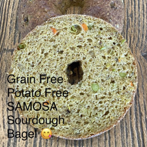 FROZEN__3 Pack- Grain-Free & Potato-Free SAMOSA Sourdough Bagel- Frozen/Sliced