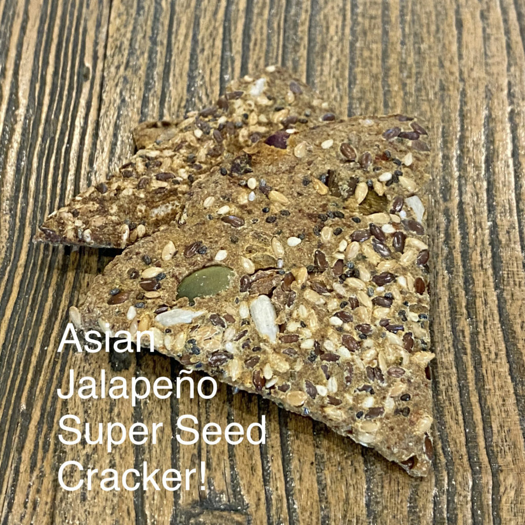Asian Jalapeno Super Seed Sourdough Crackers Vegan Delish Kitch