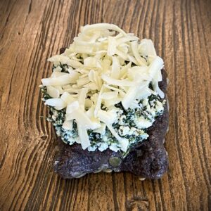 Grain Free "Spinach Feta" Pumpernickel Hand Pie