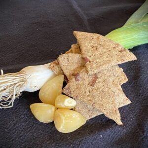 "Garlic Leek" Tigernut Crackers- Paleo Vegan AIP