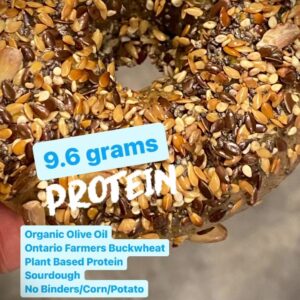 3 Pack- Buckwheat "Protein" Sourdough Bagel- Vegan