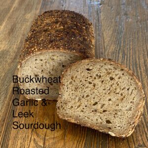 FROZEN___Buckwheat "Roasted Garlic & Leek" Sourdough- Frozen/Sliced