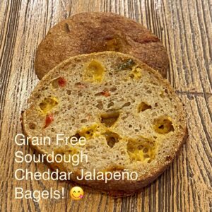3 Pack- Grain-Free "Cheddar Jalapeno" Sourdough Bagel