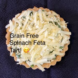 Bake at Home___"Spinach Feta" Tart- Grain Free
