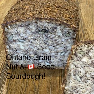 FROZEN___Ontario Grain-Nut-Canadian Seed Sourdough- Frozen/Sliced