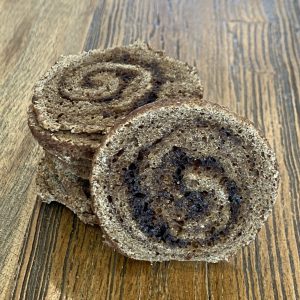Grain Free Crisps...."Cinnamon Bun Swirl" Style- Paleo Vegan AIP