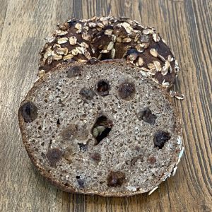 FROZEN___3 Pack- Ontario Grain "Raisin Cinnamon" Sourdough Bagel- Vegan