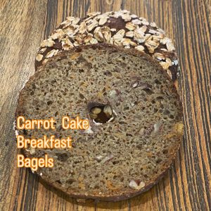 3 Pack- Ontario Grain "Carrot Cake" Sourdough Breakfast Bagel- Vegan