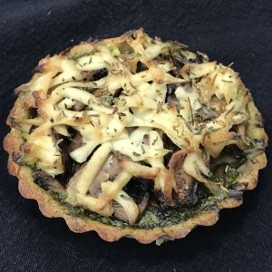 Vegan "Mushroom Arugula Thyme" Tart- Paleo Vegan AIP